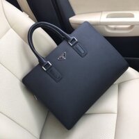 Túi Xách Công Sở Nam Prada Chất Liệu Da Bò Cao Cấp Sang Trọng, Cặp Da Văn Phòng Cao Cấp Prada