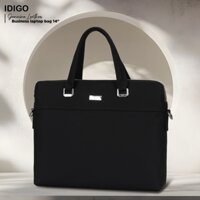 Túi xách da bò công sở đựng laptop 14inch, túi da đeo chéo nam nữ đựng tài liệu A4 IDIGO MB1 - 20000