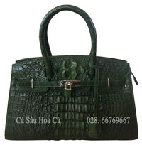 Túi xách da cá sấu Hoa Cà - 0158