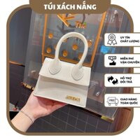 Tui xach da hàng nhập khẩu túi đeo nữ JAC quai dài đen trắng TÚI XÁCH NỮ - E73