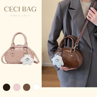 Túi xách da nữ túi đeo chéo cầm tay kèm móc khóa xinh 1639