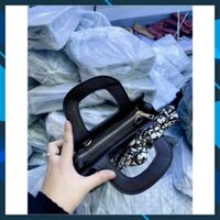 Túi xách dáng làn, rằn ri đen, ảnh thật, giá chỉ 110k