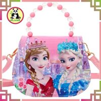 Túi xách dây hạt ngọc dễ thương cho bé gái in hình công chúa SOPHIA, ELSA.