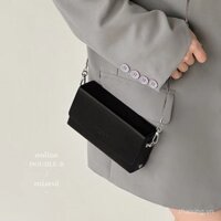 Túi xách dây xích hộp thông minh màu đen, túi điện thoại, túi nữ, túi đeo vai phong cách Hàn Quốc và Nhật Bản mới đa năng, túi đeo chéo, túi vuông nhỏ