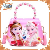 Túi xách đeo chéo mini dây hạt ngọc in hình công chúa SOPHIA, ELSA nhỏ nhắn, dễ thương. Túi đẹp cho bé gái, dễ phối đồ