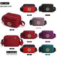 Túi Xách Đeo Chéo Nữ Vải Dù Chống Nước Cao Cấp nhiều ngăn tiện dụng