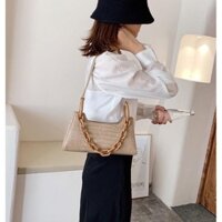 Túi Xách Đeo Chéo Xích Nhựa Nữ Đẹp OLLY DC28