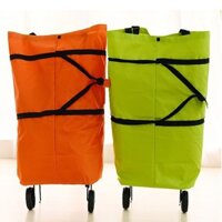Túi xách đi chợ có bánh xe kéo,gấp gọn, đa năng