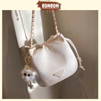 Túi xách đi chơi dễ thương thiết kế trẻ trung năng động kèm móc khoá xinh