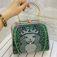 túi xách đi tiệc ,túi đính đá,túi xách cho mẹ trung niên đi tiệc tx207