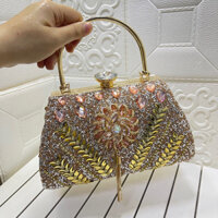 Túi xách đính đá đi tiệc túi có quai xách tay tiện sử dụng TX26