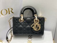 Túi Xách Dior D-Joy Mini Bag Màu Đen Siêu Cấp Da Mịn 16.5x6x10cm