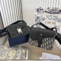 Túi Xách Dior Mini Màu Đen / Be In Họa Tiết Độc Đáo
