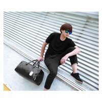 Túi xách Du lịch da có ngăn giày Full đen FFLT cỡ đại cỡ trung GSRT1 XD87 Shalla [HÀNG CHÍNH HÃNG]