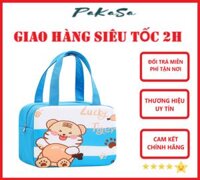 Túi Xách Đựng Hộp Cơm Giữ Nhiệt Đi Làm ,Đi Dã Ngoại, Vải Bọc Lõi Nhôm Chống Thấm Hình Thú Dễ Thương PaKaSa - Lucky Tiger