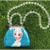 Túi Xách Elsa Cao Cấp Dáng Hộp Chính Hãng Disney Cho Bé Gái