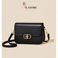 Túi xách Fullbox đeo vai nữ khóa mặt đá dây da túi đeo chéo 3 ngăn
