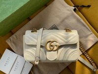 Túi Xách Gucci Marmont Rep 11 Cao Cấp Nữ Màu Trắng 22cm