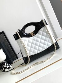 Túi Xách Hàng Hiệu Chanel 31 Bag Nữ Màu Trắng 22x23x5.5cm