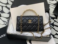 Túi Xách Hàng Hiệu Chanel Woc Replica 1:1 Cao Cấp Màu Đen 17cm