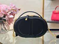 Túi Xách Hàng Hiệu Dior CD Signature Nữ Màu Đen 18x11x6.5cm