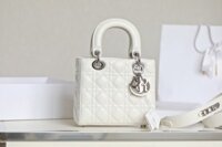 Túi Xách Hàng Hiệu Dior My Lady Replica 1:1 Nữ Màu Trắng 20×16.5cm