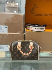 Túi Xách Hàng Hiệu Louis Vuitton LV Speedy bandouliere Hoạ Tiết Monogram 20cm