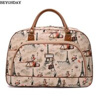 Túi xách hành lý BEYONDAY, Túi Zip du lịch thoáng khí PU, Túi xách chống thấm nước in hình chống mài mòn