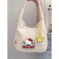 Túi xách Hello Kitty mới, Túi đựng cơm, túi xách, túi vải, túi nữ dễ thương