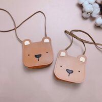 Túi xách hình gấu nâu đậm/nhạt - kích thước 12*11*5cm