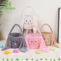 Túi xách HUAYUEJI Bunny, Giỏ đựng kẹo trứng Trang trí tiệc Túi đựng thỏ Phục sinh, Di động vui vẻ Phục sinh tai dài sang trọng Dung tích lớn Bao bì quà tặng Punch Quà tặng tiệc trẻ em