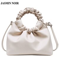 Túi Xách JASMIN NOIR Da PU Mềm Quai Hình Đám Mây Màu Sắc Cổ Điển Cho Nữ