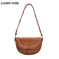 Túi xách JASMIN NOIR da pu hình yên ngựa thời trang retro cho nữ