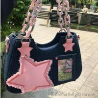 Túi xách jean denim thời trang phong cách" XỊN SÒ GIÁ RẺ"