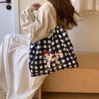 Túi xách KORYES Ball & Chain, Túi xách dây rút Tote thân thiện với môi trường, Túi đeo vai thông thường In dây chuyền bóng dung tích lớn Túi mua sắm du lịch