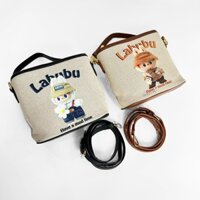 Túi Xách La.bu.bu Chất Canvas Form Cao Cấp, Chuẩn Hàng Xuất Xịn, Có Kèm Hình Thật.