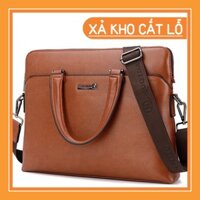 Túi xách laptop văn phòng hiệu KQ Daishu vương quyền 38x29x6cm (Nâu, đen) đcg24