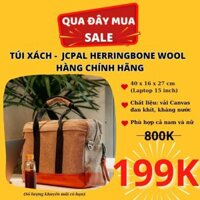 Túi Xách (Laptop/Macbook-15 inch) Jcpal Herringbone Wool - Hàng chính hãng