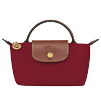 Túi Xách Longchamp Le Pliage Original Pouch With Handle 34175089P59 Màu Đỏ Nâu