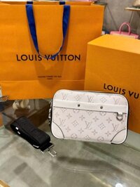 Túi Xách Louis Vuitton LV Alpha Siêu Cấp Hoạ Tiết Monogram Màu Trắng 24x16x8cm