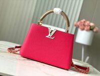 Túi Xách Louis Vuitton LV Capucines BB Replica 1:1 Cao Cấp Màu Đỏ 27x18x9cm