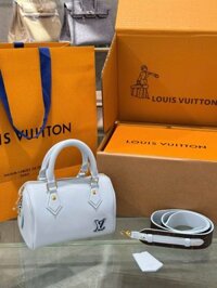 Túi Xách Louis Vuitton LV Speedy Siêu Cấp Nữ Màu Trắng 18×12.5x11cm