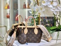 Túi Xách Louis Vuitton LV Neverfull MM Monogram Canvas Siêu Cấp 24x9x14cm