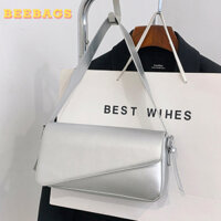 Túi Xách Màu Bạc Đơn Giản Đeo Vai Dễ Phối Đồ Đi Chơi, Cafe | TX150 | Túi Kẹp Nách Màu Bạc Xu Hướng Đựng Vừa Điện Thoại