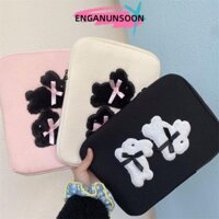 Túi xách máy tính xách tay EGANUNSOON, Túi đựng máy tính xách tay hình thỏ hoạt hình, Nơ chống sốc dễ thương Túi bảo vệ máy tính bảng dung lượng lớn