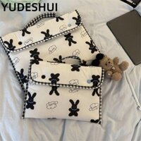Túi xách máy tính xách tay YudhUI, Tay áo máy tính xách tay thỏ chống sốc, Vỏ máy tính xách tay hoạt hình siêu mỏng đa năng