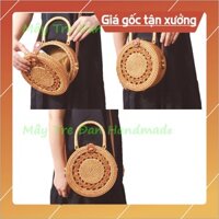 Túi Xách Mây Tre Đan, Có Quai Xách, Kích Thước 20x8, Lót Vải Bên Trong, Chuẩn Từng Chi Tiết