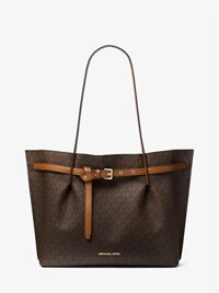 Túi Xách Michael Kors Màu Nâu Đeo Vai Lớn 35S1GU5T7B Emilia Large EW Tote Brown Bag