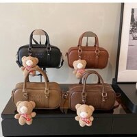 Túi xách MinMin kèm dây đeo chéo sz 23 siêu xinh , Túi cầm tay kèm gấu thời trang CAM STORE