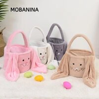 Túi xách MOBANINA Bunny, Túi đựng đồ trang trí tiệc sang trọng tai dài, Dung tích lớn dễ thương Giỏ đựng kẹo trứng Phục sinh vui vẻ Túi đựng kẹo đáng yêu Quà tặng tiệc trẻ em